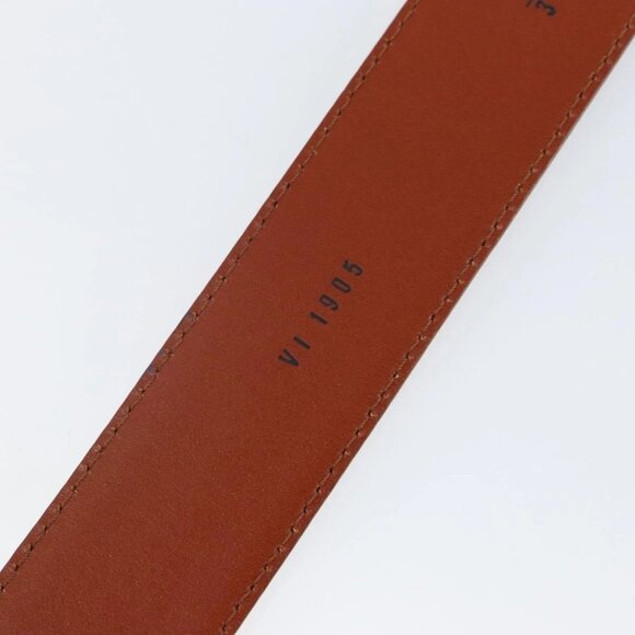 LOUIS VUITTON Epi Ceinture Belt 34.3"" Brown LV Auth - Picture 13 of 16